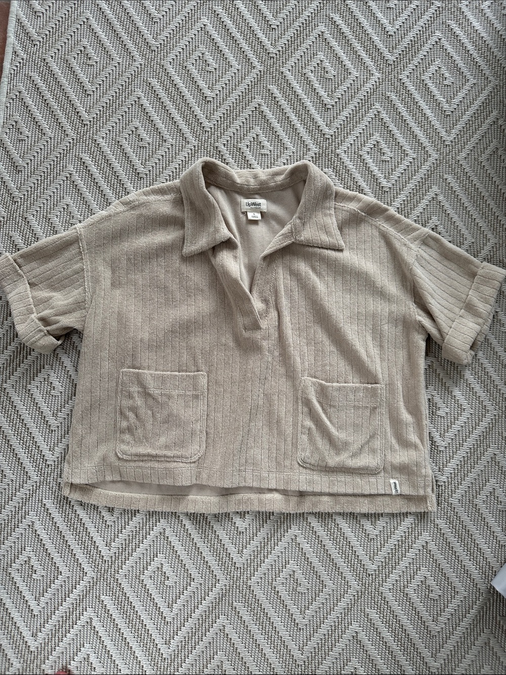 UpWest Soft Terry Cropped Polo